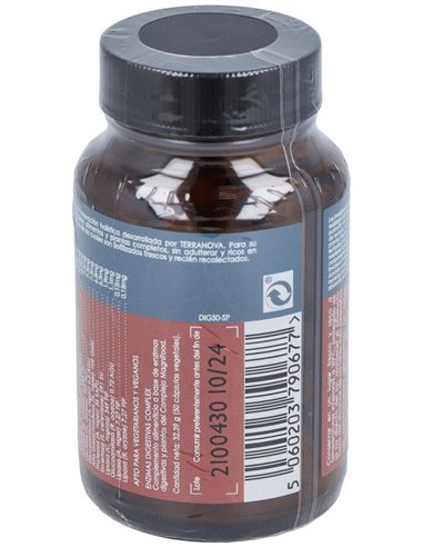 Enzimas Digestivas Complex 50 Vcáps de Terranova