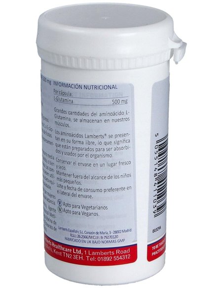 L-Glutamina 500 mg de Lamberts