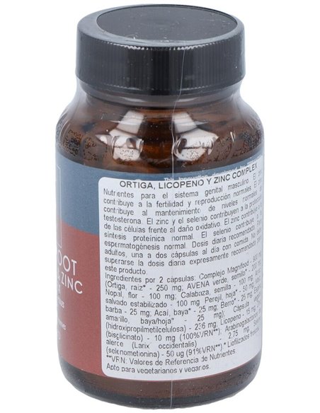 Ortiga, Licopeno Y Zinc Complex 50 Vcáps de Terranova