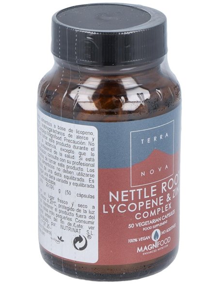 Ortiga, Licopeno Y Zinc Complex 50 Vcáps de Terranova