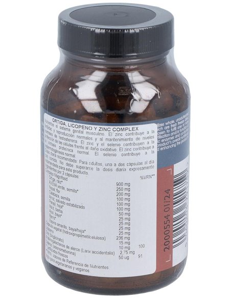 Ortiga,Licopeno Y Zinc Complex 100Vcap.. de Terranova