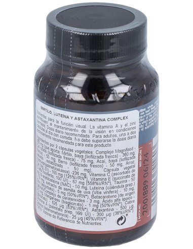 Mirtilo, Luteina Y Astaxantina Complex 50Cap. de Terranova