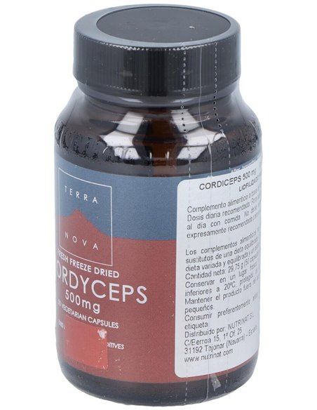 Córdiceps 500 Mg (Cordyceps Sinensis)  50 Vcáps de Terranova