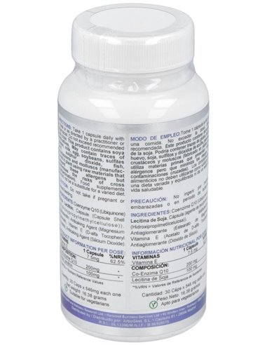 Co-Enzima Q10 200Mg. 30Cap. de Airbiotic