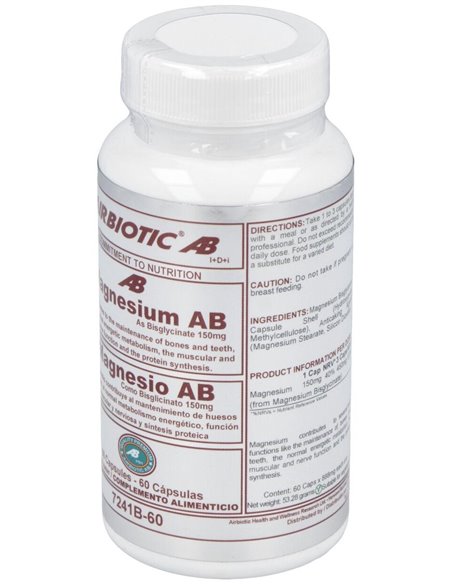 Magnesium Bisglicinato 150Mg. 60Cap. de Airbiotic