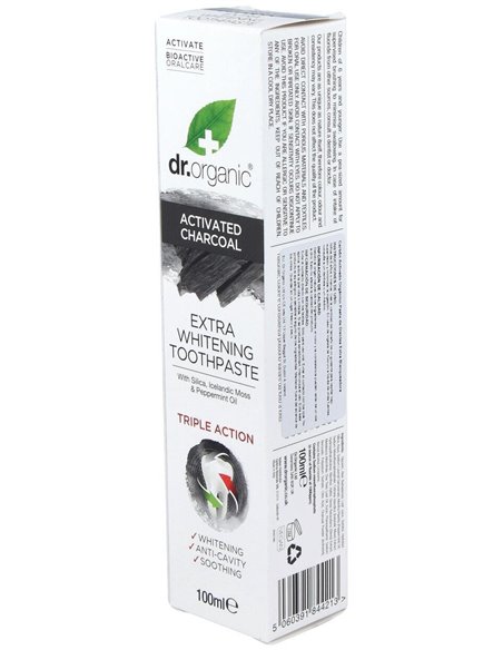 Pasta De Dientes Carbon Activado 100Ml. de Dr. Organic