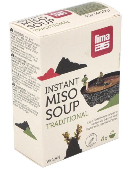 Sopa Miso Tradicional Instantanea 4Sbrs. Bio Vegan de Lima