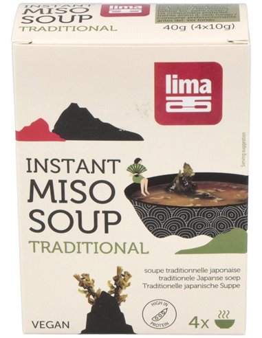 Sopa Miso Tradicional Instantanea 4Sbrs. Bio Vegan de Lima