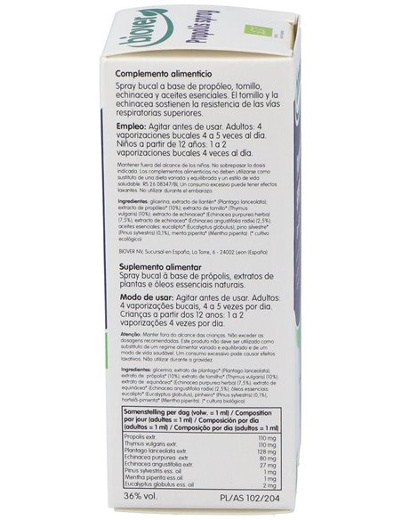 Propolis Spray 25Ml. de Biover