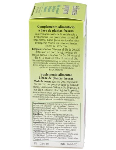 Ext. Echinacea Purpurea (Echinacea) 50Ml. de Biover