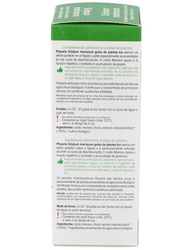 Tintura Silybum Marianum (Cardo Mariano) de Physalis