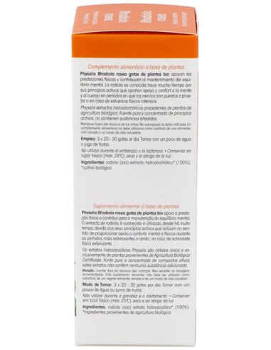 Ext. Rhodiola Rosea 100Ml. Bio de Physalis