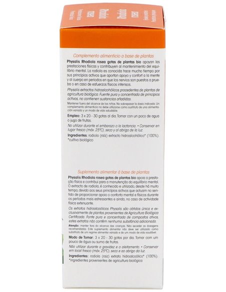 Ext. Rhodiola Rosea 100Ml. Bio de Physalis