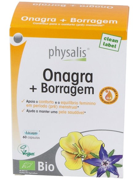 Onagra+Borraja 60Licaps. Bio de Physalis