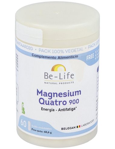 Magnesium Quatro 900 60Cap. de Be-Life