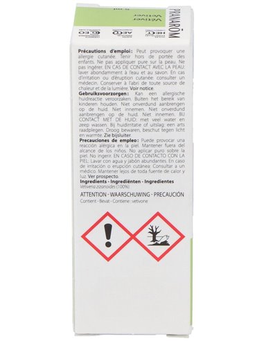 Vetiver Aceite Esencial 5Ml. de Pranarom Aceites