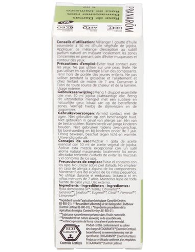 Rosa De Damasco Aceite Esencial Bio 5Ml. de Pranarom Aceites