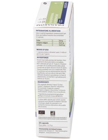 Oleocaps+ Plus 1 Vias Respiratorias 30Cap. Bio de Pranarom P.Acabado