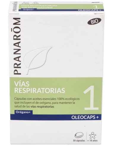 Oleocaps+ Plus 1 Vias Respiratorias 30Cap. Bio de Pranarom P.Acabado