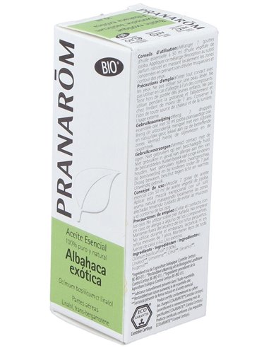 Albahaca Exotica Aceite Esencial 10Ml. Bio de Pranarom Aceites