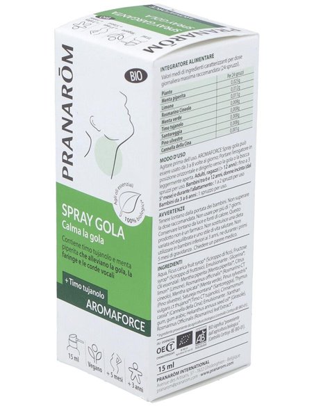 Aromaforce Garganta Spray 15Ml. Bio de Pranarom P.Acabado