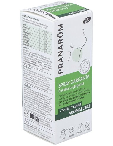 Aromaforce Garganta Spray 15Ml. Bio de Pranarom P.Acabado