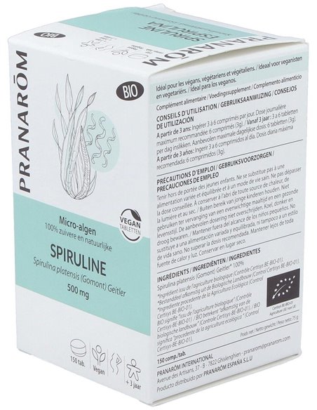 Espirulina Micro Algas 150Comp. Bio Vegan de Pranarom P.Acabado