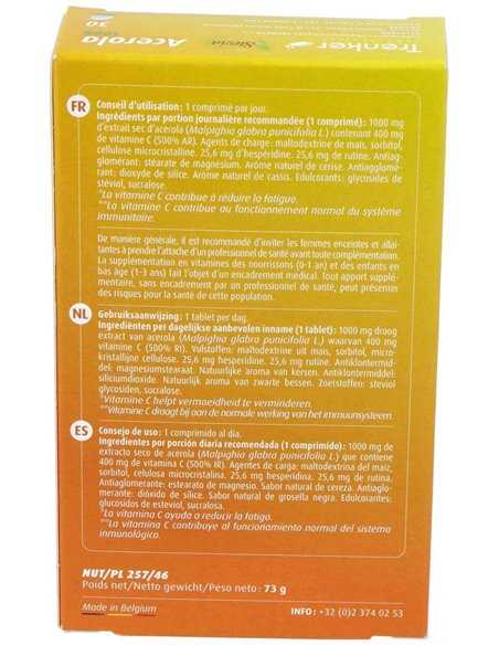 Acerola 1000Mg. 30Comp. de Ortho Nat