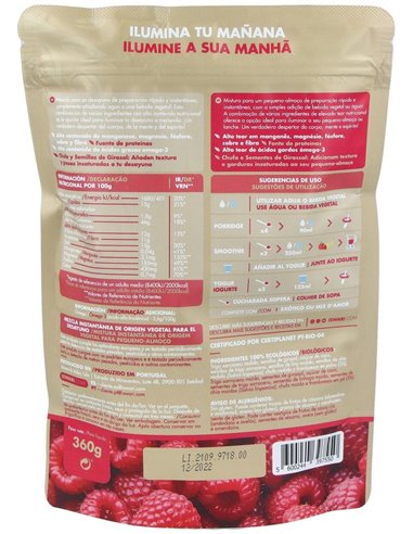 Despertar De Buda Frambuesa 360Gr. Bio de Iswari