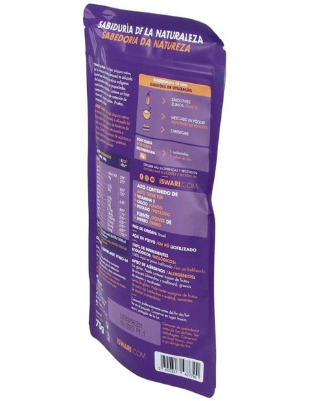 Açai Liofilizado Bio 70G  70G de Iswari