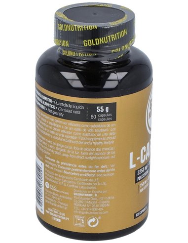 L-Carnitina 750Mg. 60Cap. de Gold Nutrition