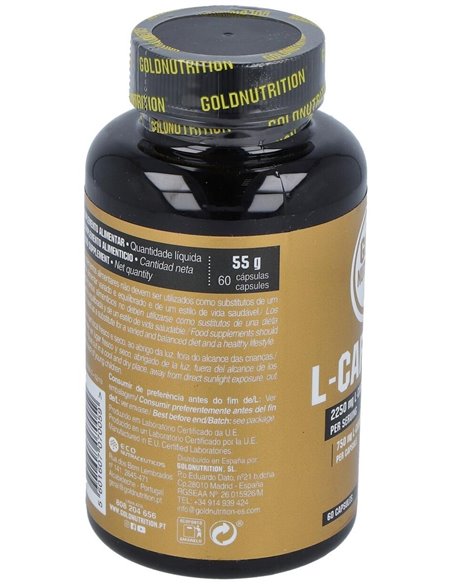 L-Carnitina 750Mg. 60Cap. de Gold Nutrition