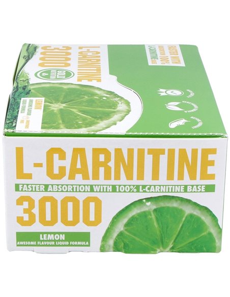 L-Carnitina 3000Mg. Sabor Limon 20Viales de Gold Nutrition