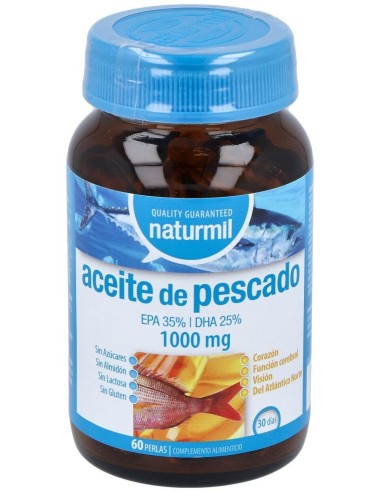 Aceite De Pescado Omega 3 1000Mg. 35/25 60Perlas de Dietmed
