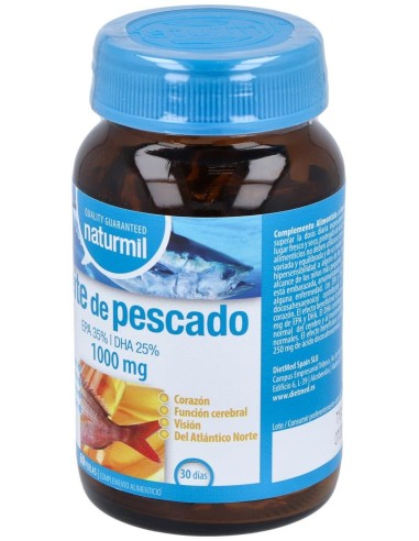 Aceite De Pescado Omega 3 1000Mg. 35/25 60Perlas de Dietmed