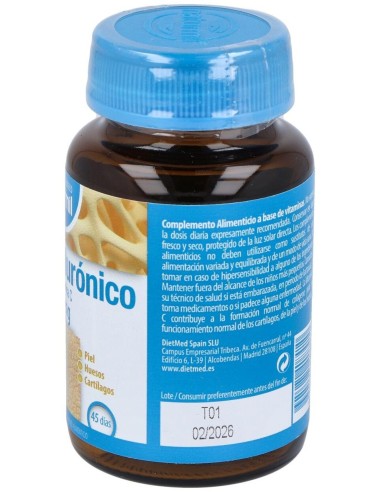 Acido Hialuronico 120Mg. 45Comp. de Dietmed