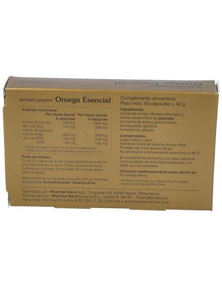 Activecomplex Omega Esencial 60Perlas de Pharma Nord