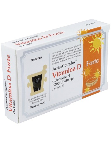 Activecomplex Vitamina D Forte 80Perlas de Pharma Nord