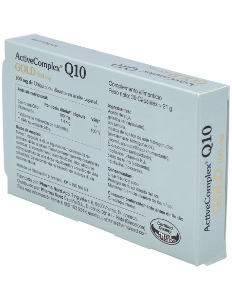Activecomplex Q10 Gold 100Mg. 30Cap. de Pharma Nord