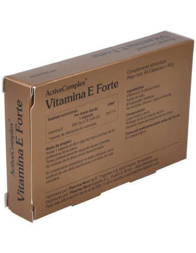 Activecomplex Vitamina E Forte 60Cap. de Pharma Nord