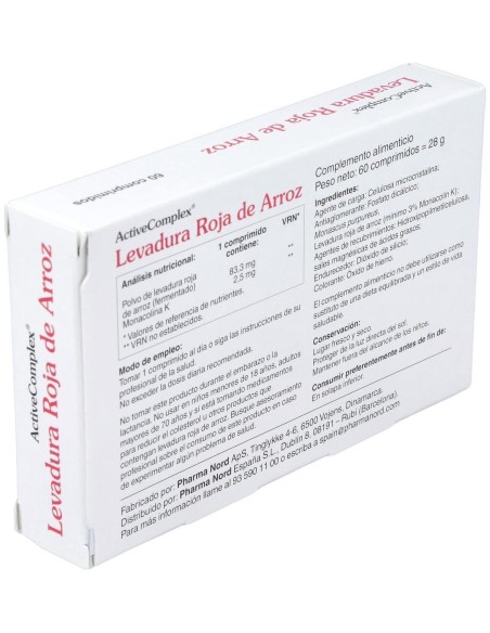 New Activecomplex Levadura Roja De Arroz 60Comp. de Pharma Nord