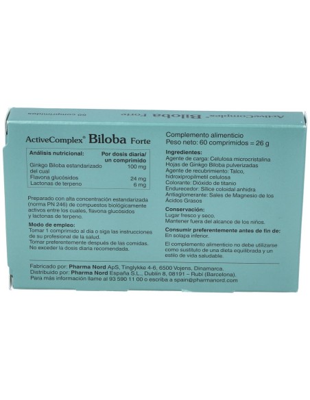 Activecomplex Biloba Forte 60Comp. de Pharma Nord