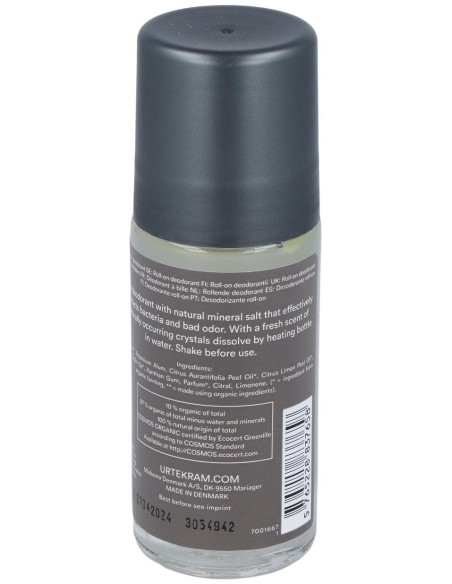 Desodorante Lima Roll-On 50Ml. Eco Vegan de Urtekram