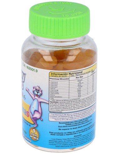 Chewy Vites Kids Multivitaminas 60 Ud de Chewy Vites