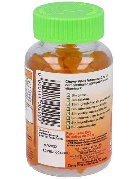 Chewy Vites Vitamina C Infantil 60Ud. de Chewy Vites
