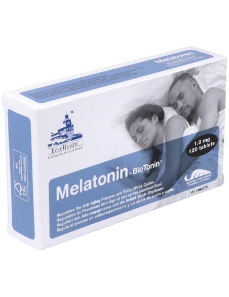 Melatonin Biotonin 1Mg.120Comp. de Eurohealth