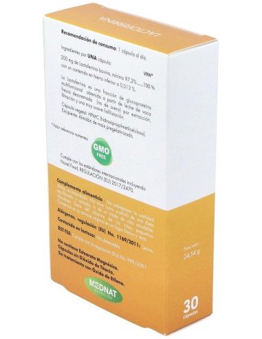 Lactoferrina 200Mg. 30Cap. de Mednat