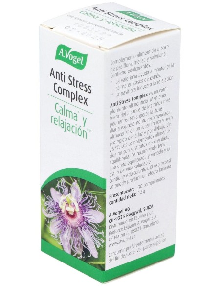 Anti Stress Complex Comp. 30  de A.Vogel