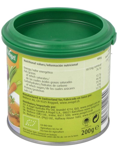 Herbamare Bouillon Bajo En Sodio Bote 200Gr. de A.Vogel