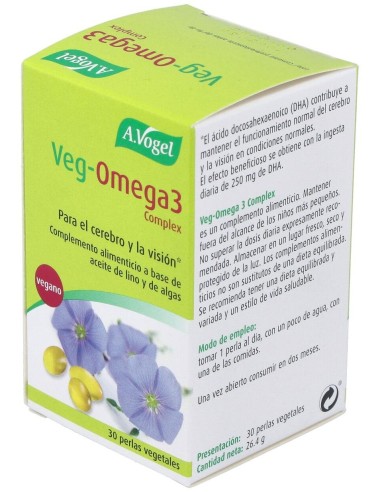 Veg-Omega-3 Complex Cápuslas 30 de A.Vogel